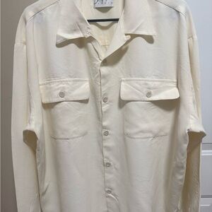 Men's Cream Dress Shirt
